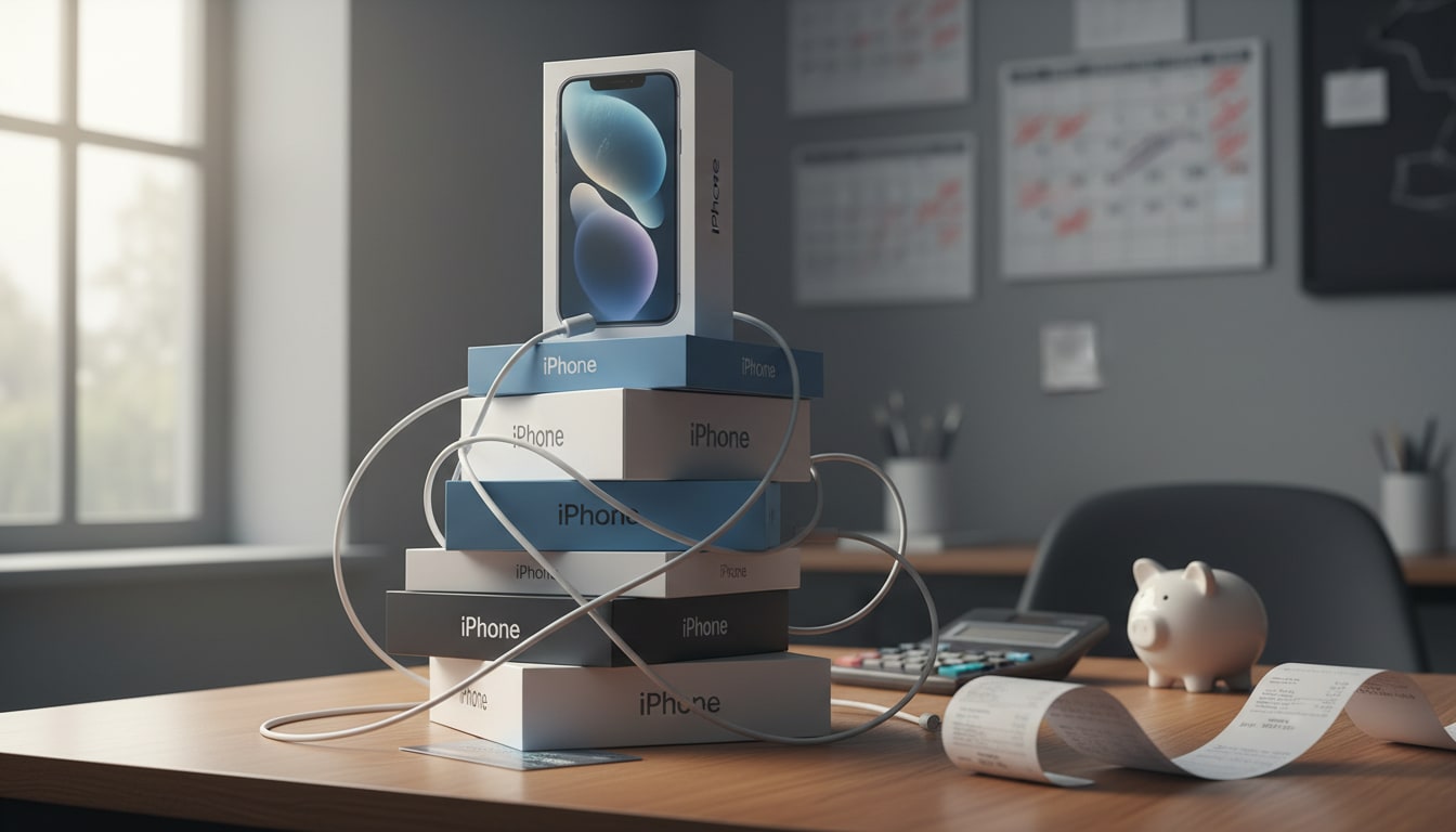 Trocar iPhone todo ano compensa? Veja os custos além do preço do aparelho — Parcelamento longo: uma armadilha silenciosa